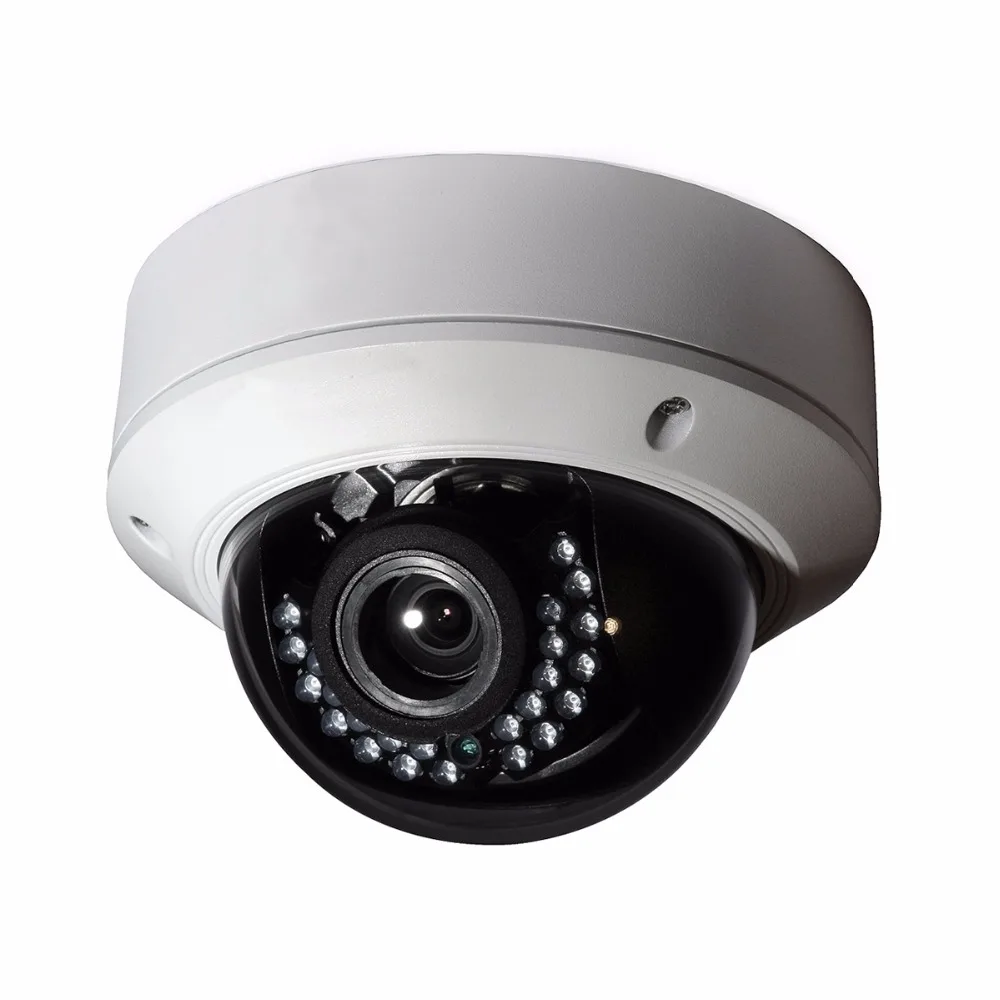 4mp IP Camera DS 2CD2745F IS Vari focus 2 8 12mm vandproof IR Dome With POE
