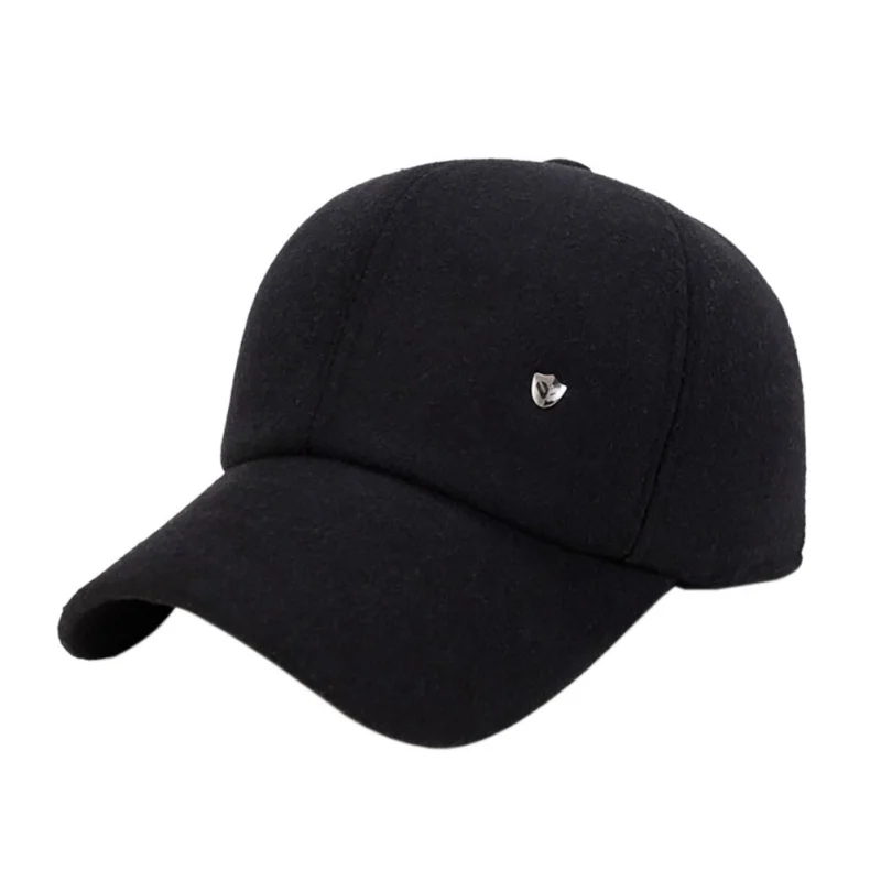 Мужской уличный спортивный материал шляпа парик для мужчин Бейсбол теннис мужские спортивные шапки с уличные шерстяные наушники бейсболка