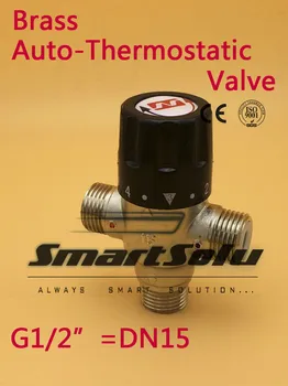 

Free shipping China supplier brass 1/2" DN15 pipe thermostatic mixer valve