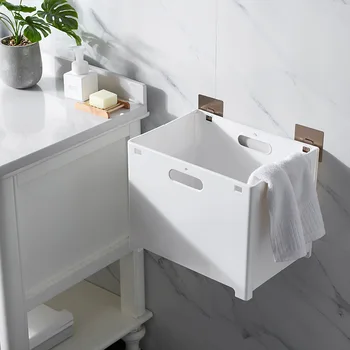 

Foldable Dirty Clothes Basket Non-perforated Clothes Toy Toilet Storage Basket Household Storage Box