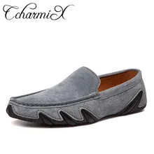 CcharmiX/Летняя Повседневная дышащая обувь для прогулок; новые модные мокасины; мужские лоферы; замшевая Мужская обувь для вождения лодки; большие размеры