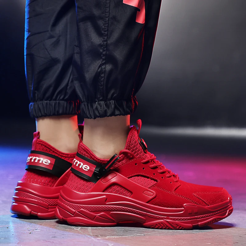 Autumn Winter Men Trainers Sneakers Running Shoes suede leather Comfortable Jogging Sneakers Mens Sport Trainers running shoes 4