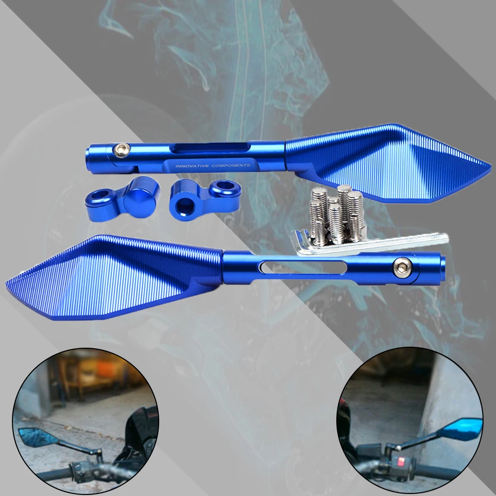 

Colors Motorcycle Mirrors CNC Rearview Mirror For moto kawasaki Z900 z800 z750 z650 z1000 motorbike side rear view