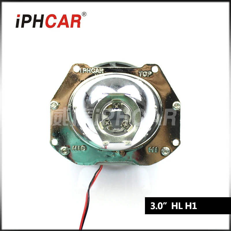 IPHCAR LHD/RHD 1 шт. 3 дюйма би ксенон HID объектив проектора H1 H4 H7 Мотоцикл авто фары