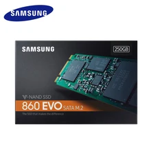 SAMSUNG оригинальные SSD 860 EVO M.2 2280 SATA Внутренний твердотельный жесткий диск 1 ТБ 500 Гб 250 Гб HDD M2 ноутбука, настольного компьютера, ПК, MLC