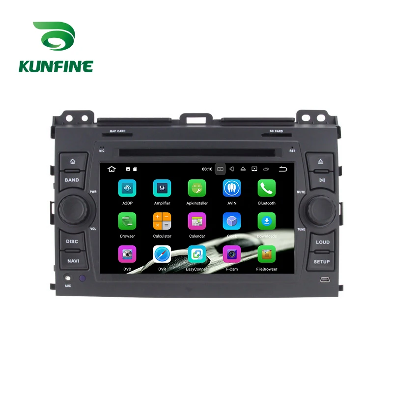 Discount Octa Core 1024*600 Android 6.0 Car DVD GPS Navigation Multimedia Player Car Stereo for Toyota PRADO Cruiser 120 2003-2009 Radio 1