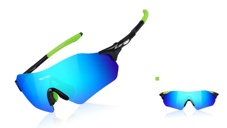NUCKILY No Border Cycling Glasses Lightweight Running Glasses TR90 Frame Sunglasses For Road Bike and Mountain Bike PA08
