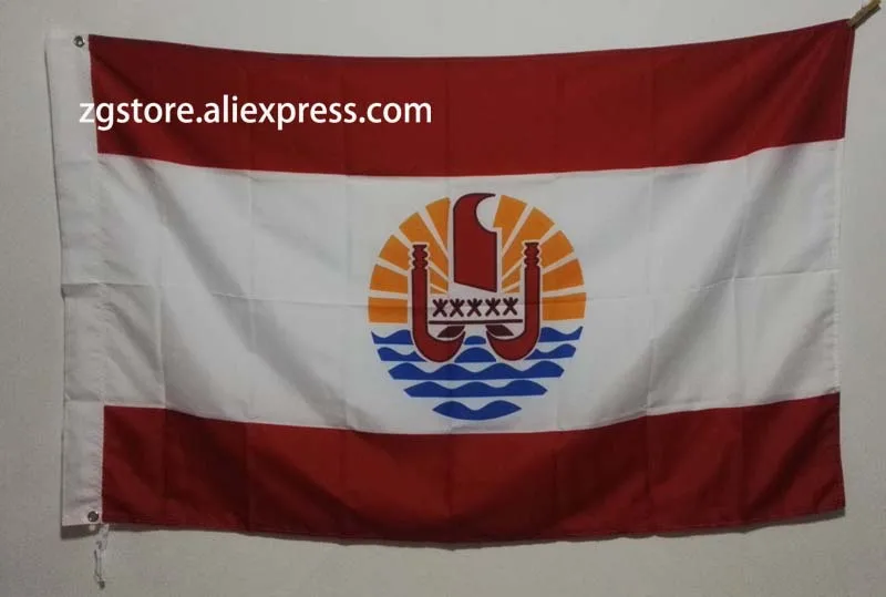 

Flag of French Polynesia France Flag 3X5FT 150X90CM Banner brass metal holes