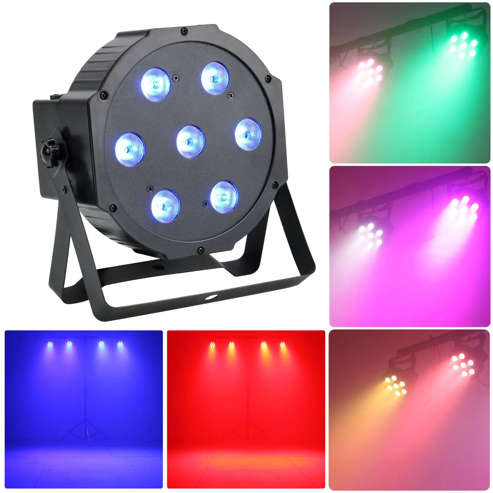 

5/8 Channel Party Disco Show Strobe Llamp PAR Light Projector Lighting Strobe DMX-512 4 In 1 RGBW Sound Active Stage Light Lamp