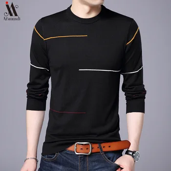 

Cashmere Wool Sweater Men Brand Clothing 2019 Autumn Winter New Arrival Slim Warm Sweaters O-Neck Pullover Men Top 3XL