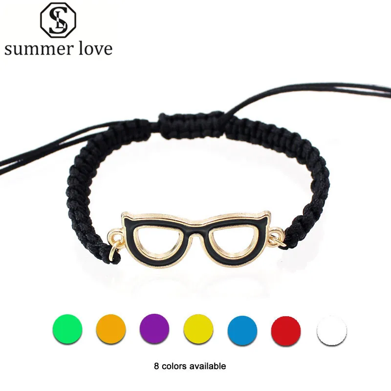 

New Arrival Handmade Braided Rope Natural Shell Charm Bracelets Black Thread Wish Bracelet with Card for Women Girls Cute Gifts
