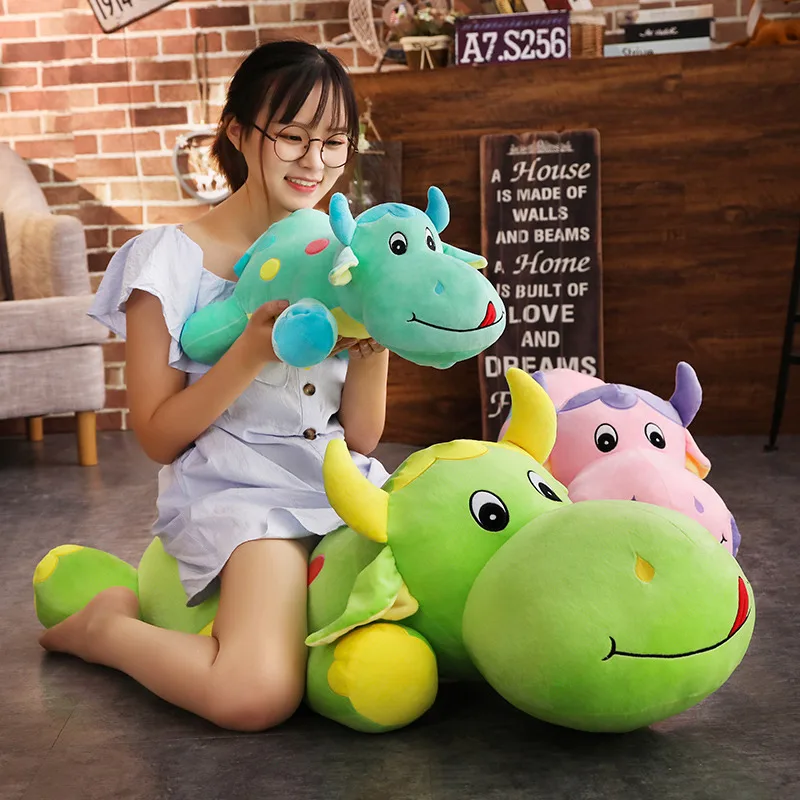 

1.1M Large Cow doll plush bear Secretary Kim stuffed animal plush toy soft toys pillow doll girl gift children present on sale