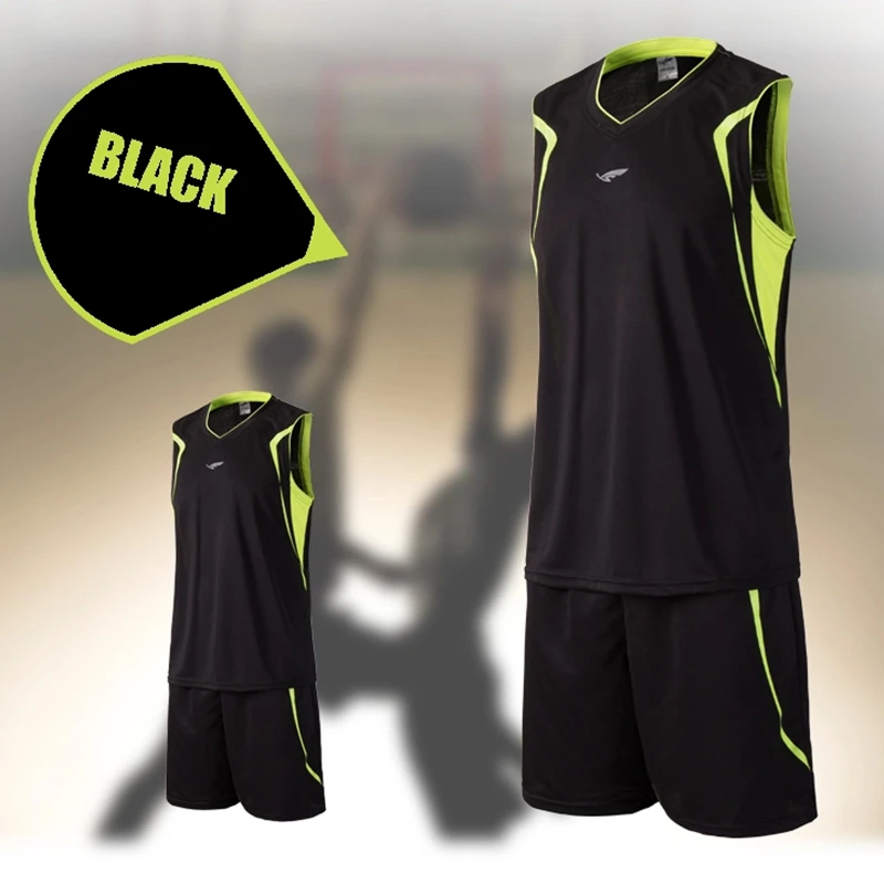 Polyester new brand men cheap basketball training Jersey sets blank