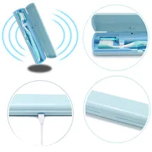 Портативный зубная щетка инструмент для стерилизации коробка Автоматическая дезинфекция путешествия Кемпинг зубная щетка держатель уф стерилизация случае KG66