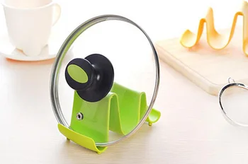 

2020 5pcs/set Home Useful Multi-functional Pot Pan Cover Stand Holder Racks Ladle Spoon Storage Rack