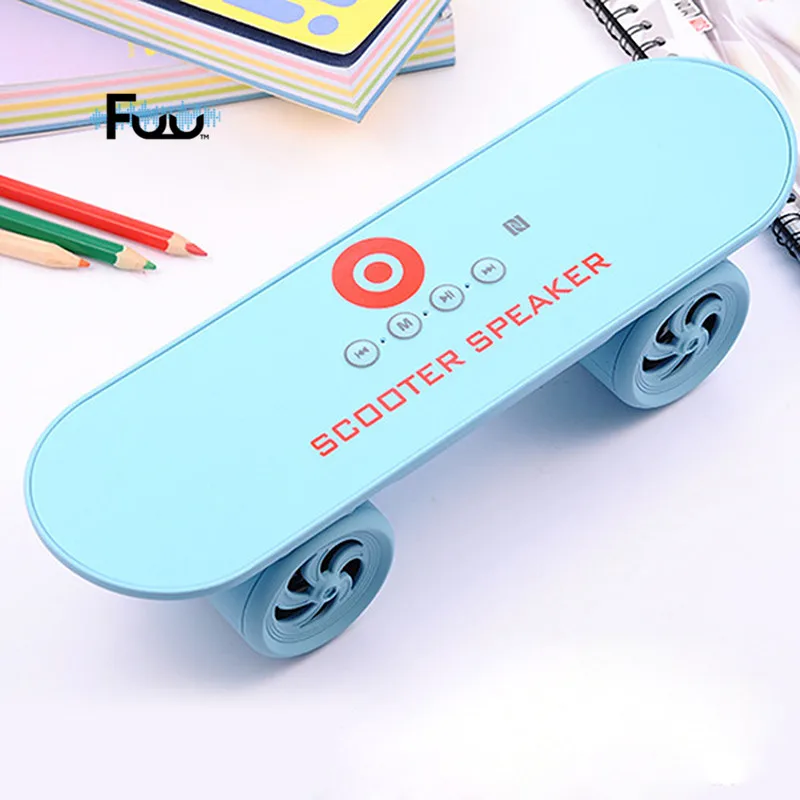 FUU Новый беспроводной Bluetooth динамик скейтборд портативные аудио карты телефон