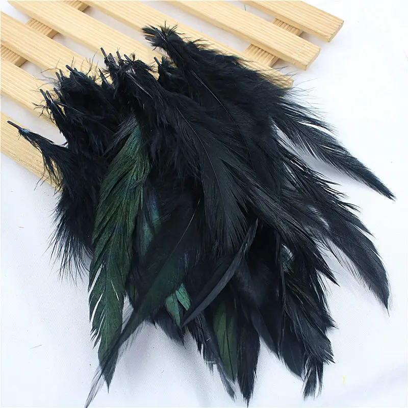 Venda 50 pçs/lote barato plumas de penas 5 8 дюймов 13 20 см натуральный Joias pluma galinha galo cor DIY|Перо| |