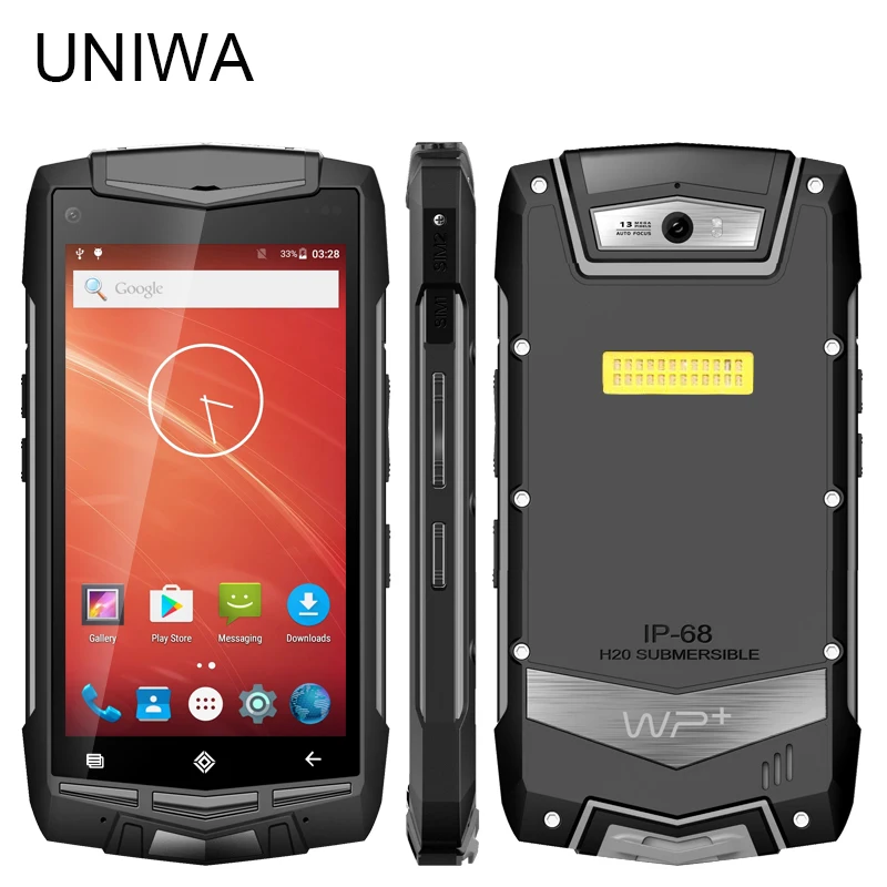 

UNIWA V1H 2G GSM 3G 4G LTE 5.0'' Inch Big Screen Rugged Secure Smartphone Android 5.0 Phone 4300mAh Large Battery Quad Core