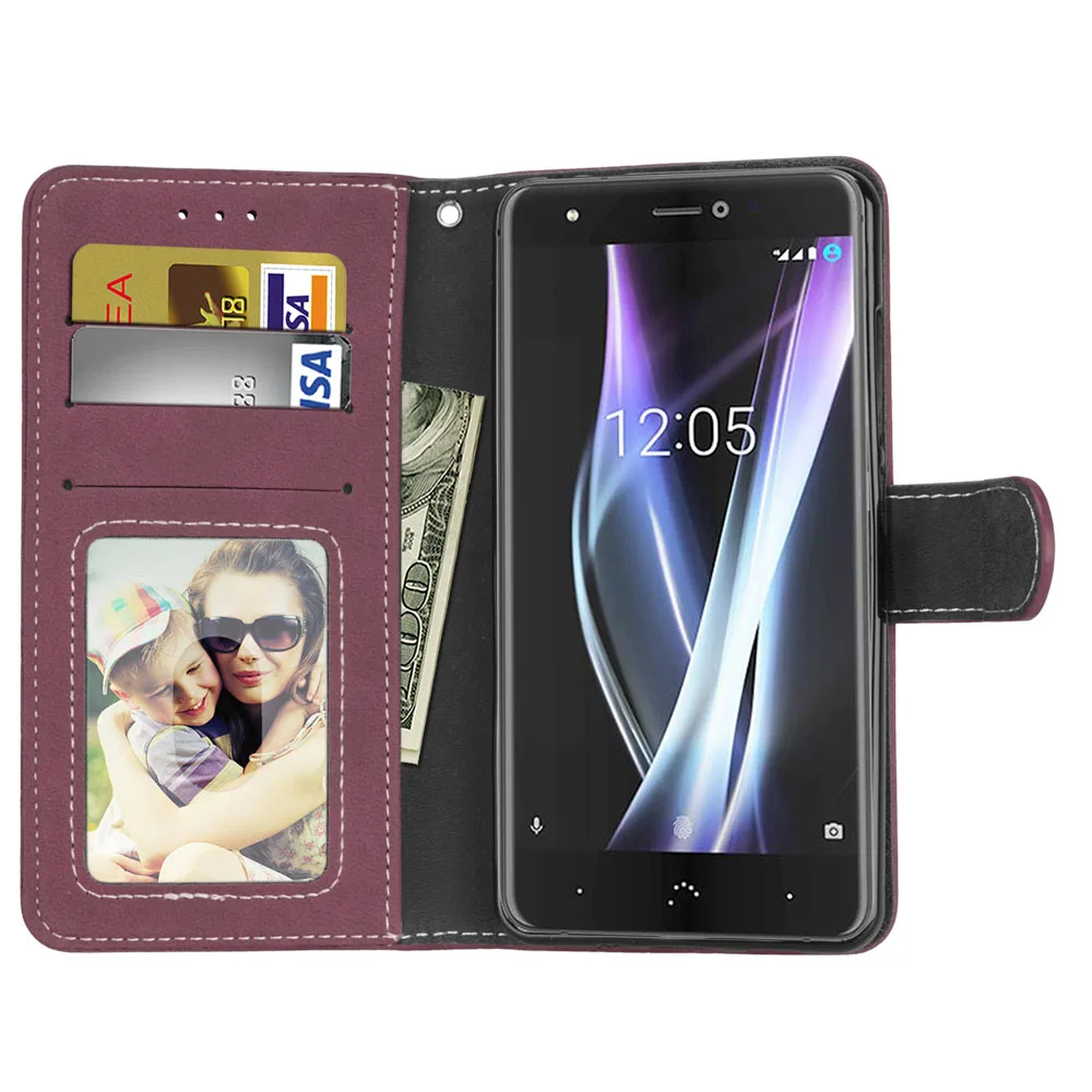 Чехол книжка для BQ Aquaris X/X Pro стильный кожаный чехол бумажник с подставкой флип X