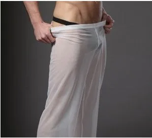 США Чистая Пряжа Нейлон Дышащие длинные штаны модные мужские гей пижамы