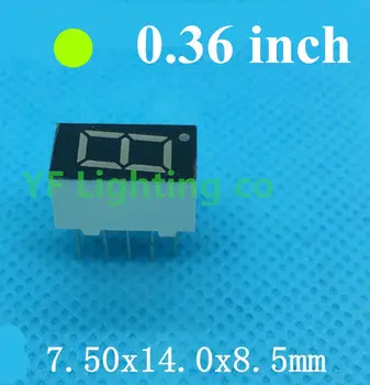 

20PCS/LOT 0.36 inch 1 Bit 7 Segment green LED Display 0.36" 0.36in Digital Tube Common cathode(Nixie tube)