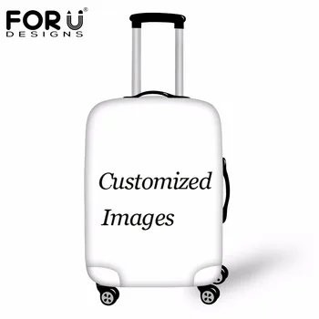 

FORUDESIGNS Customize Image or Logo Luggage Protective Cover for 18/20/22/24/26/28/30 Inch Suitcase Case Waterproof Rain Cover