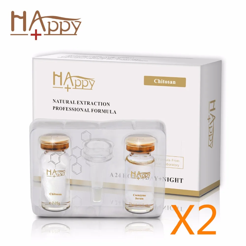 

2 Boxes 2 in 1 Anti Wrinkle Serum Kit Coenzyme Anti-aging Wrinkles Removal Magic Chitosan Polypeptide Silk Acne Care Treatment