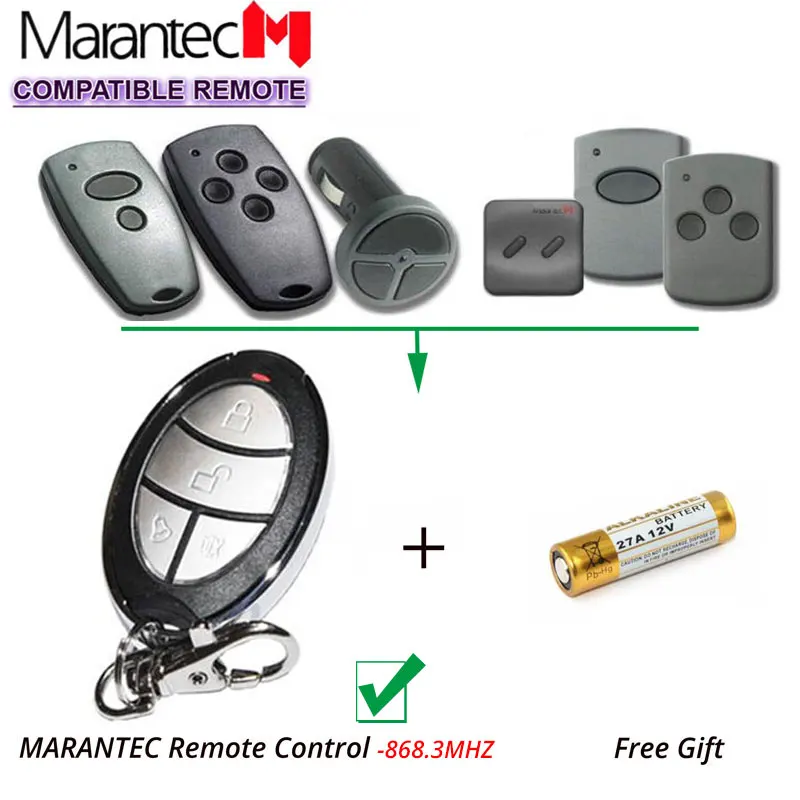 

2pcs MARANTEC Digital Command remote control, 868,3MHz clone, duplicator