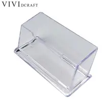 Vividcraft Прозрачный Акриловый Бизнес-держатель для карт дисплей подставка пластиковая настольная полка памятная Фотография держатель пластиковые карты протекторы