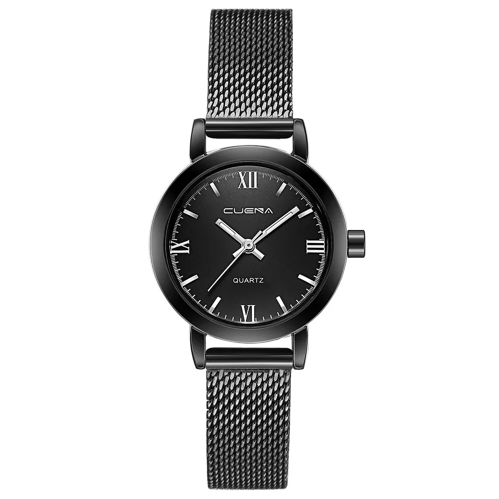 Роскошные модные женские часы из нержавеющей стали аналоговые кварцевые наручные часы браслет relogio feminino женские часы - Цвет: C