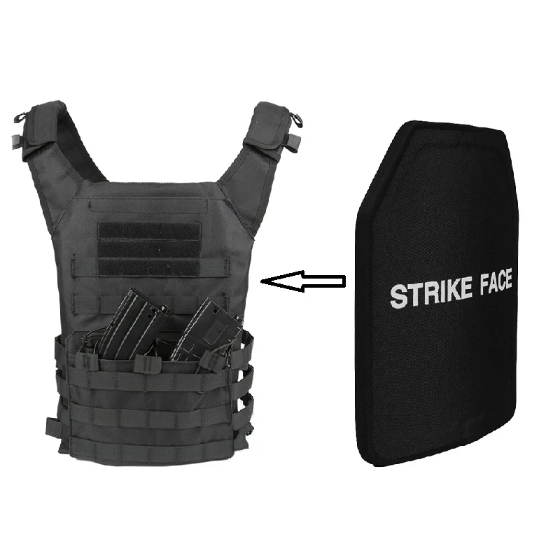 

1pc STA Shooter Cut NIJ III Level Bulletproof Plate Anti-ballistic Ceramic Plate For JPC Tactical Vest
