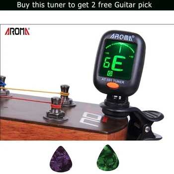 

AROMA AT-101 Chromatic/Guitar/Bass/Violin/Ukulele Tuner accurate Tuning by Vibration
