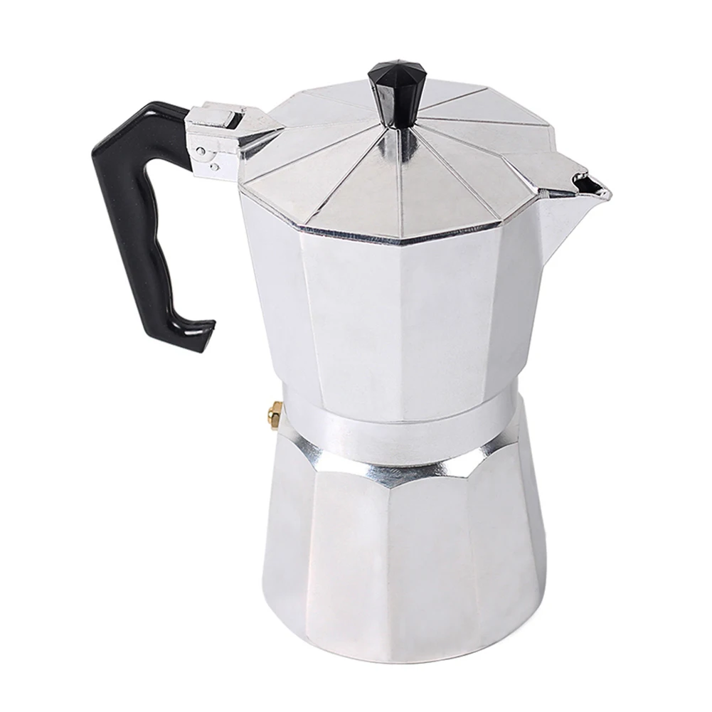 Итальянский топ эспрессо Percolator 1cup/3cup/6cup/9cup/12cup Кофеварка для приготовления кофе на плите восьмиугольная Бытовая алюминий Cafeteira