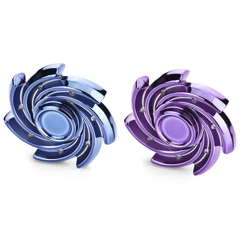 Newest EDC Hand Spinner Zinc Alloy windmill Fidget Spinner 606 Bearing Tri-spinner Adults Anxiety Stress ADHD Autism Relief Toys