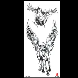 Водостойкая временная татуировка наклейка Единорог Лошадь Ангел Луна тату s флэш-тату поддельные татуировки, тату для девушек женщин