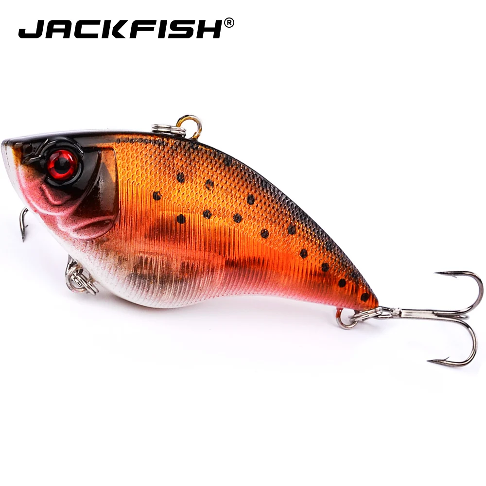 JACKFISH Lifelike VIB плавающая приманка для рыбалки 7,5 см 20 г Pesca крючки рыба воблер снасти воблер искусственные японские жесткие приманки