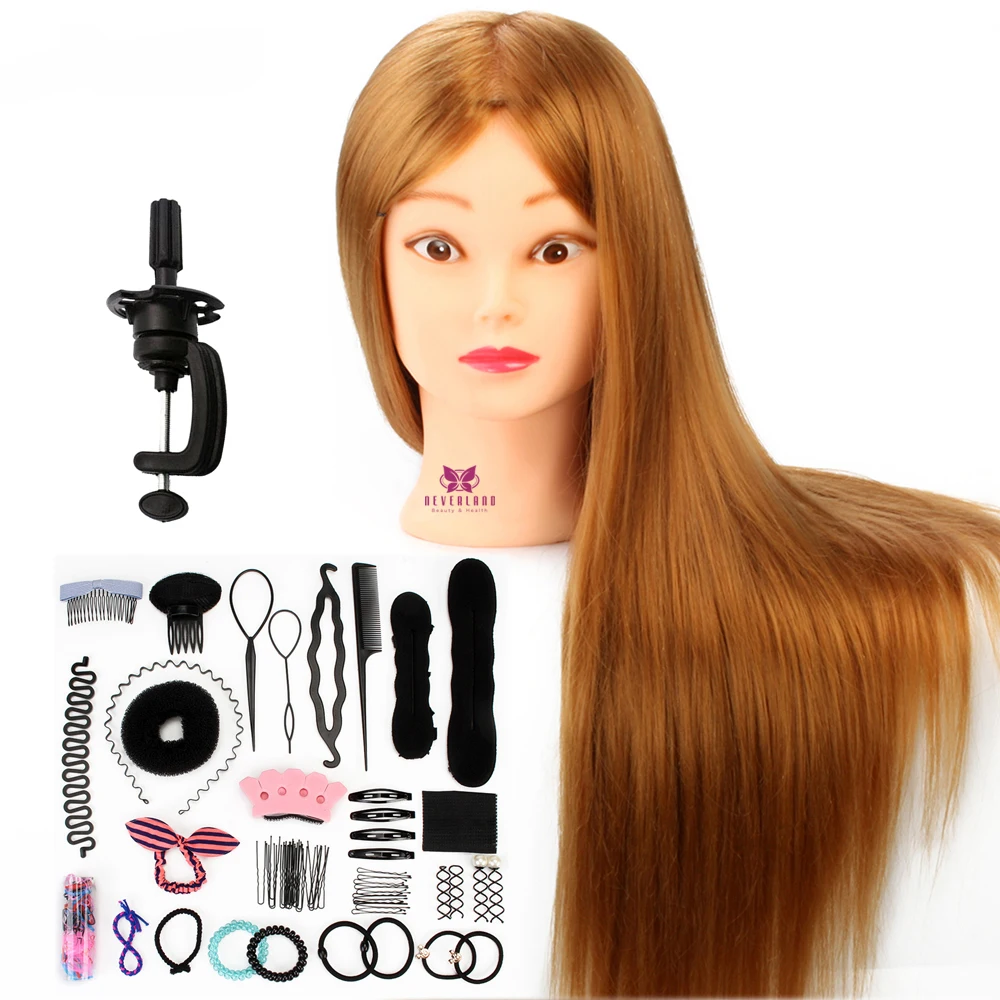 26'' Hairdressing Head Salon Training Head Dummy Doll for Hairstyles