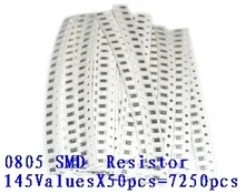 0805 smd 5% комплект образцов резистора 1r 1m Ом 146valuesx20