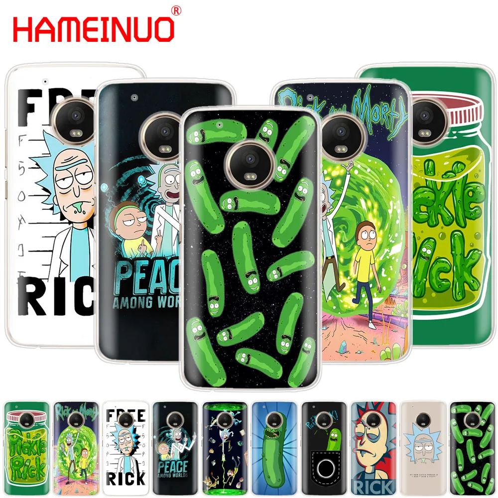 

HAMEINUO Rick and Morty case cover for For Motorola Moto X4 E4 C G6 G5 G5S G4 Z2 Z3 PLAY PLUS