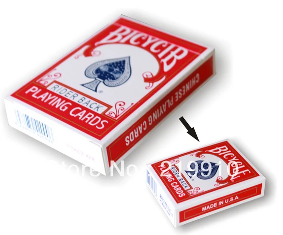 

Free shipping 2 pcs/lot Shrinking Card Box -- Card Trick Magic