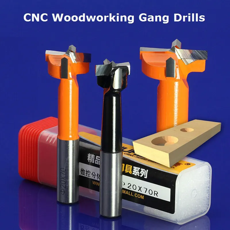 1pc 7.5mm SHK A series CNC woodworking Gang drills Punch hole milling