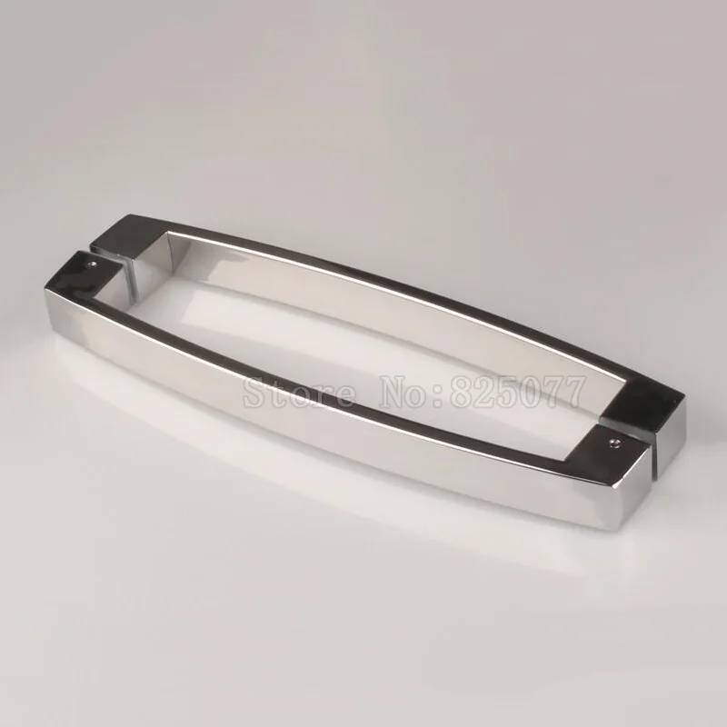 1Pair C C300mm Bathroom glass door handle stainless steel shower room