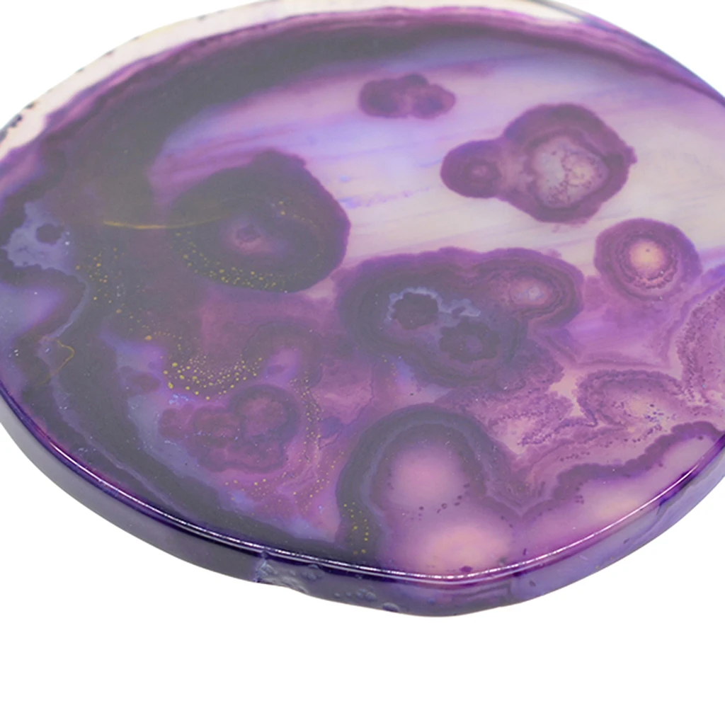 6pcs Colorful Irregular Agate Slice Quartz Crystal Coaster Placemat Decoration Ornaments for Jewelry Making DIY Pendant Charms