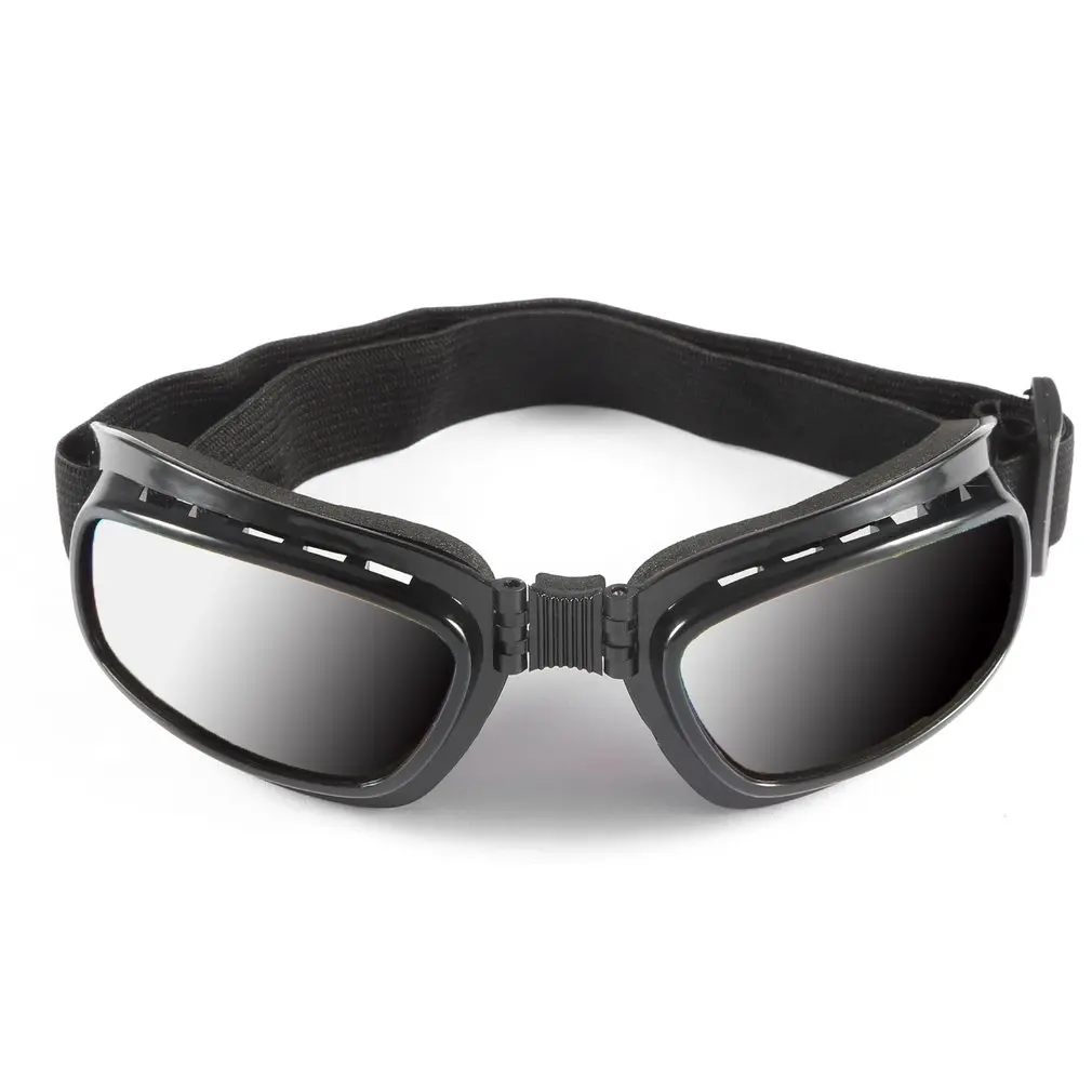 "Folding Vintage Motorcycle Glasses Windproof Dustproof Ski Goggles Off Road Racing Eyewear Glasses Adjustable Elastic Band "