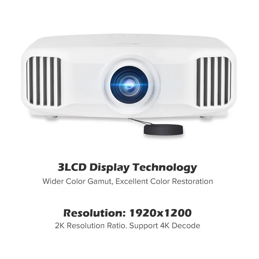 Tora Dola 3LCD проектор поддерживает 4 K декодирование 850 ANSI люмен 2 разрешение 1920x1200