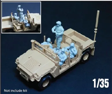 Масштаб 1/35 армия США M1151 автомобиль солдат Hummer 4 человека (без транспортных