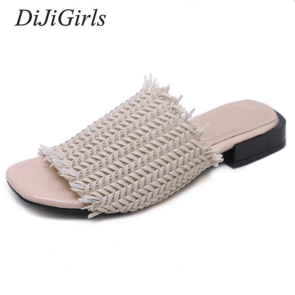 square flip flop heels