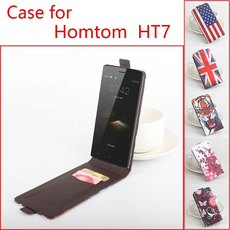 

Phone Cover for Homtom HT7 Mobile Phone Cases Genuine Leather Case For Homtom HT7 case Wallet Stand With Card Slot Cover