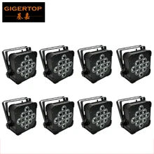 8 шт./лот 9x18 Вт RGBWAP 6IN1 Беспроводной Slim LED PAR свет литий-Железный аккумулятор беспроводной передатчик по протоколу DMX приемник