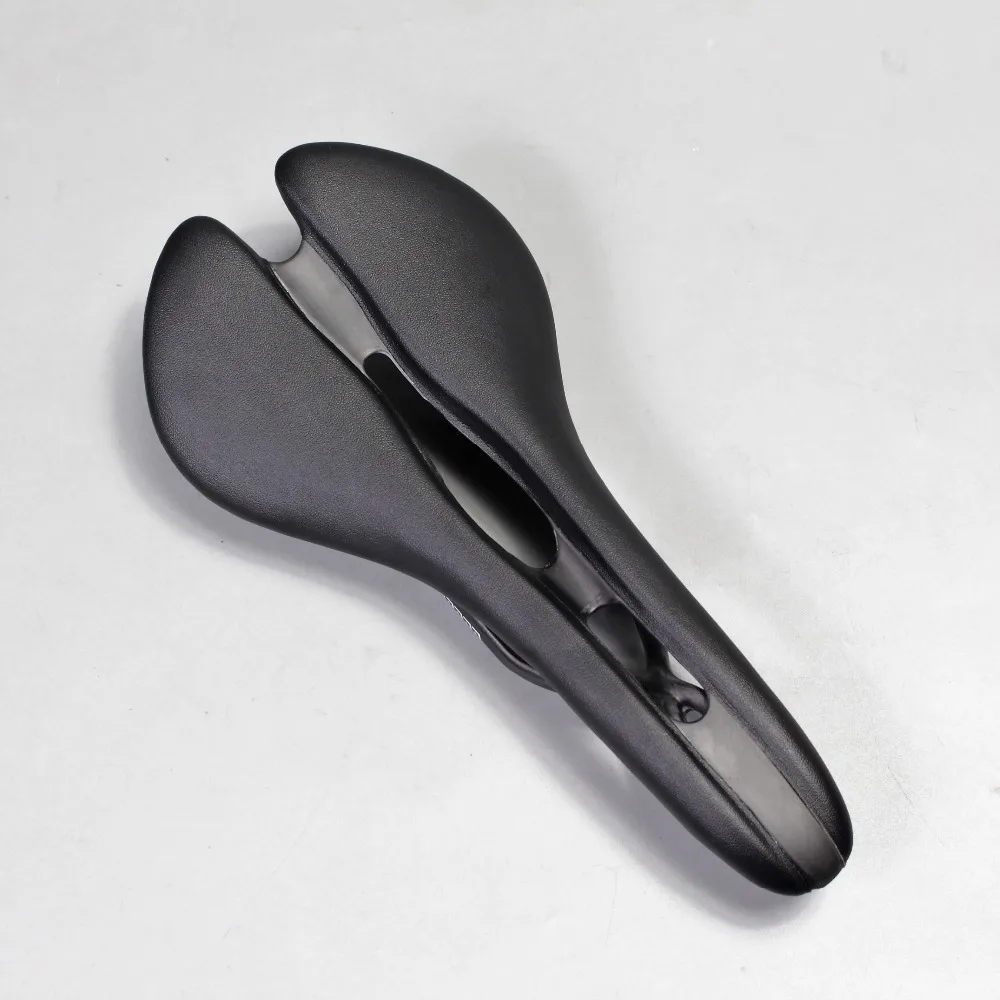 Велосипедное седло черное белое красное углеродное волокно + кожа|cushioned bike seat|bike